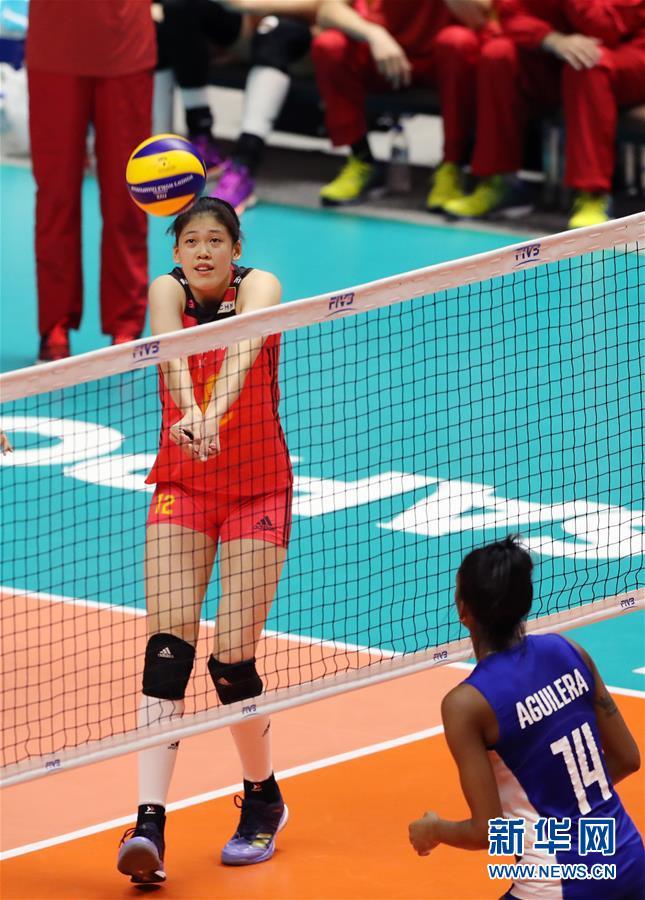 (體育)(5)排球——女排世錦賽:中國(guó)勝古巴